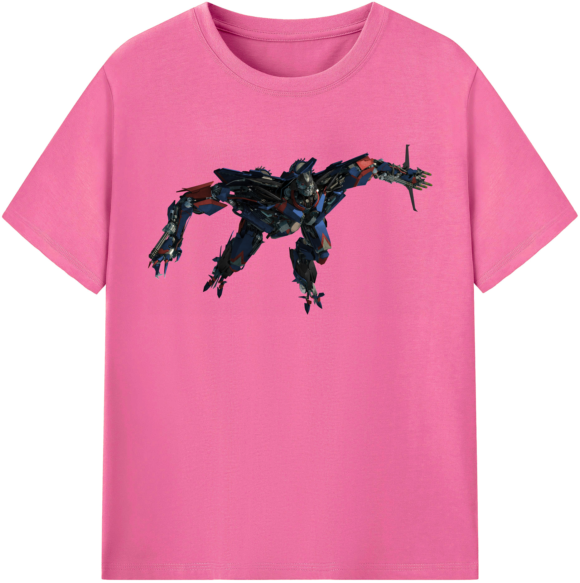 （画像用） Transformers トランスフォーマー レディースカジュアルプリントTシャツ（綿100％）